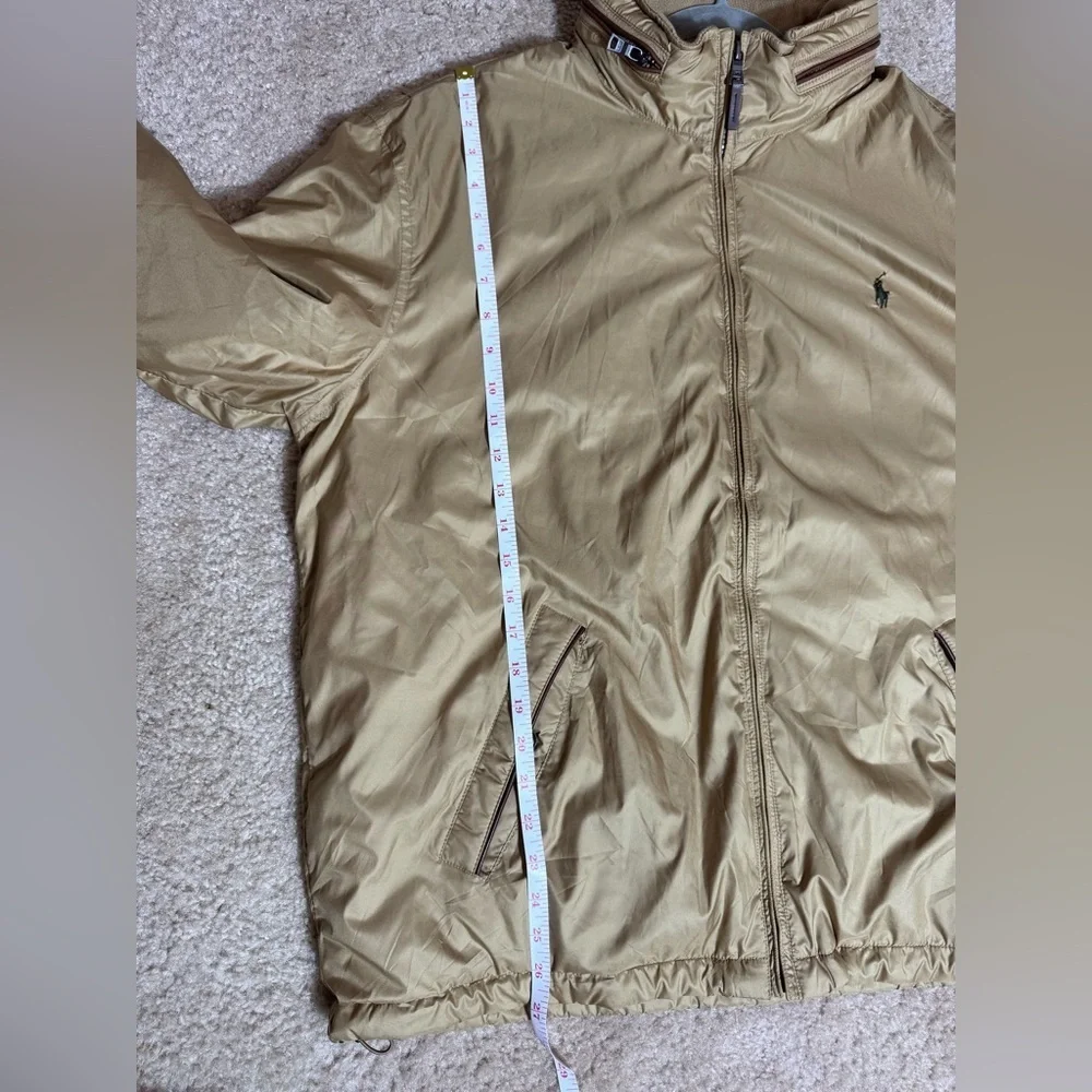 Polo Ralph Lauren Vintage Men's Jacket Beige Cotton Lined XL